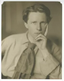 portrait photographique en buste de Rupert Brooke