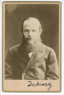 portrait photographique en buste de Fédor Dostoïevski