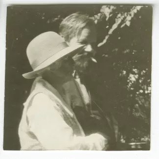 photographie de Maria Van Rysselberghe et Bernard Groethuysen, aux décades de Pontigny, août 1926