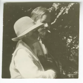 photographie de Maria Van Rysselberghe et Bernard Groethuysen, aux décades de Pontigny, août 1926