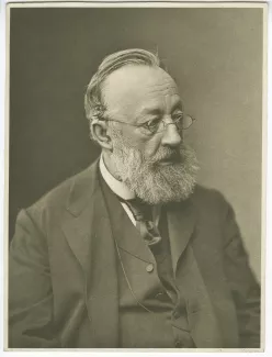 portrait photographique en buste de l'écrivain Godfried Keller