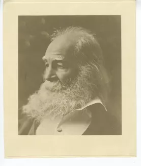 portrait photographique en buste de Walt Whitman