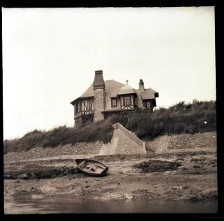 photographie de la villa Robinson, propriété des Flé, construite par l'architecte Louis Bonnier, été 1905