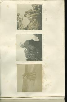 photographie d'Aline Mayrisch [?] et Théo Van Rysselberghe, de dos sur une plage, printemps 1905