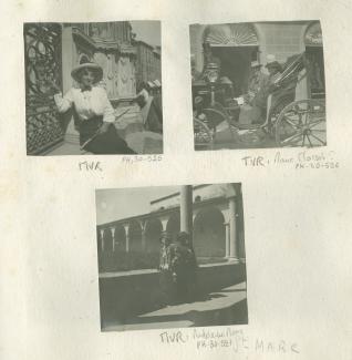 photographie de Maria Van Rysselberghe, devant le Duomo de Florence, avril 1909