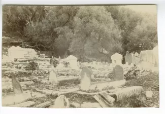 photographie du cimetière musulman Sidi Elkebir, 26 janvier 1895