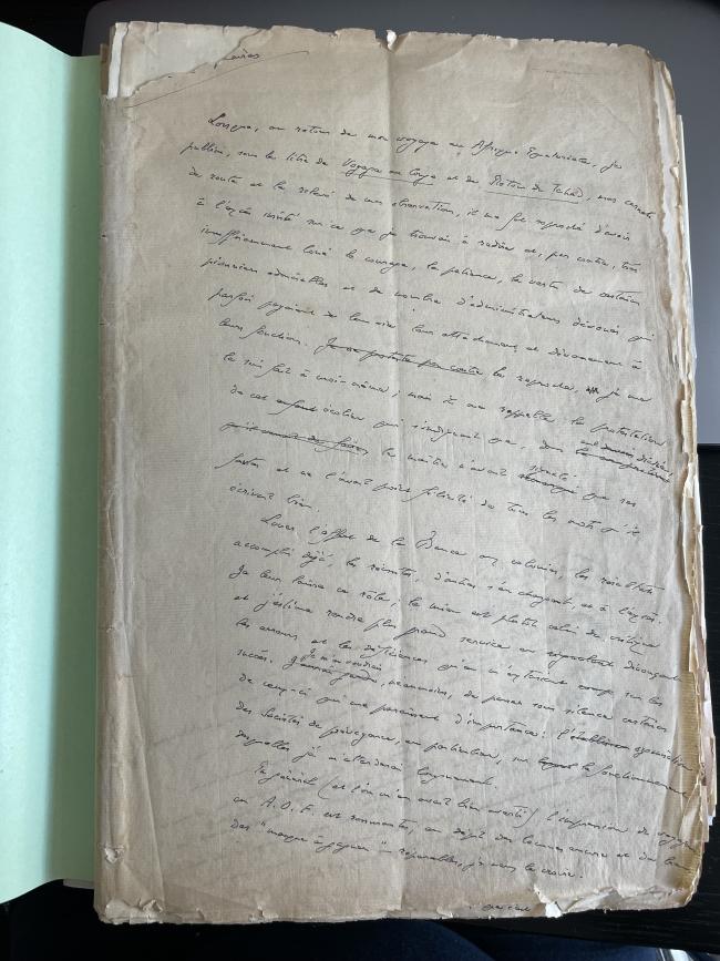 Manuscrit inédit